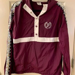 VS PINK Sequin Purple Anorak Windbreaker